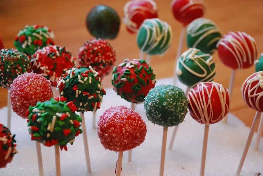 Bolinhos de Natal no Palito