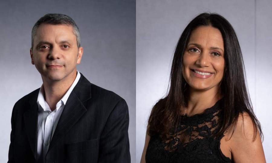 Valdo Alves, Diretor de Transportes da Tokio Marine e Andrea Ribeiro, Diretora de Operações da Tokio Marine 