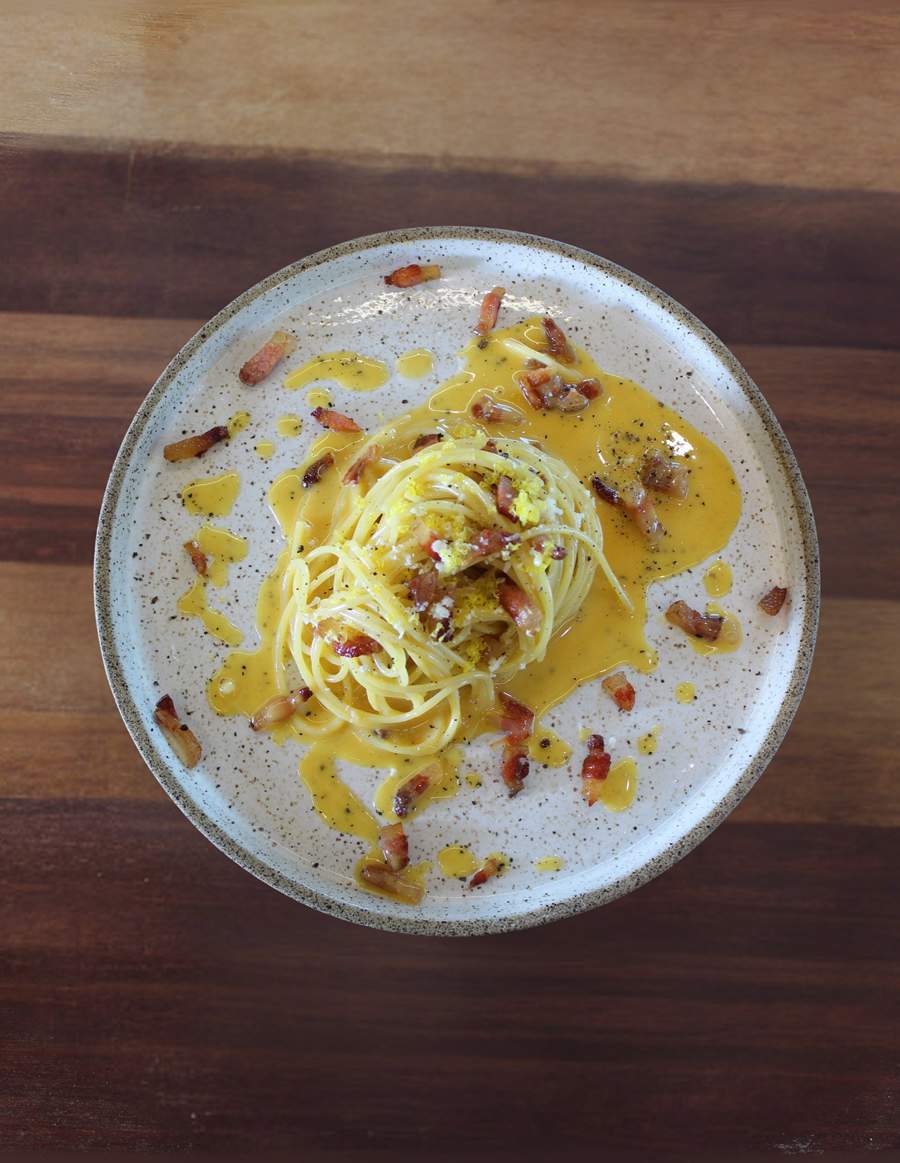  Carbonara com toque brasileiro: Spaghetti alla Sudestina combina tradi&ccedil;&atilde;o italiana com queijo Canastra - Divulga&ccedil;&atilde;o Barilla