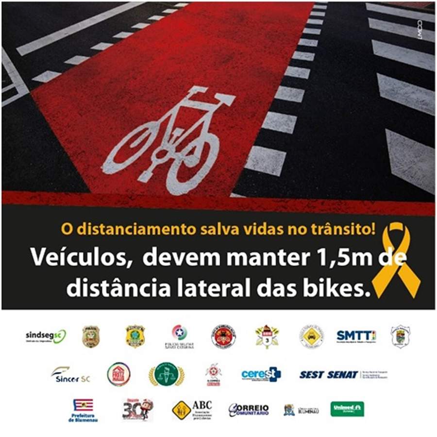Ciclistas e Motoristas: o distanciamento salva-vidas no tr&acirc;nsito