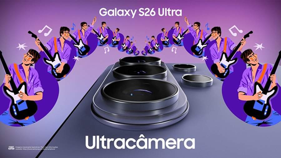 #FeitoComGalaxy: Samsung premiar&aacute; conte&uacute;dos feitos com Galaxy S26 Ultra no Lollapalooza Brasil 2026