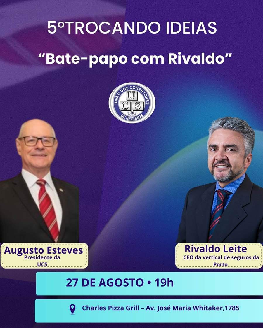 UCS recebe Rivaldo Leite no 5&ordm; Trocando Ideias de 2024