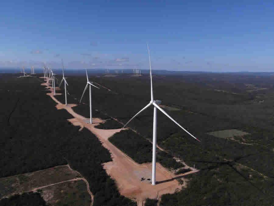 Complexo e&oacute;lico de Tanque Novo, na Bahia - Foto: Divulga&ccedil;&atilde;o CGN Brasil