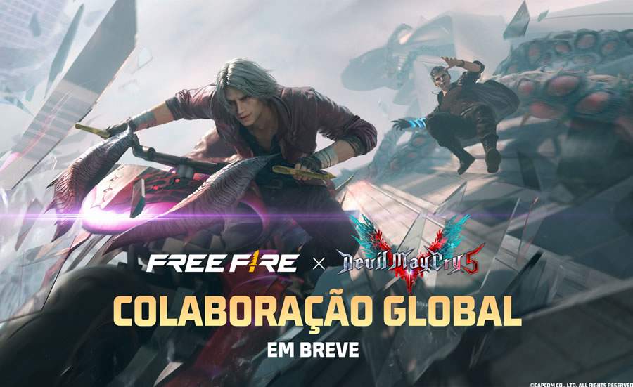O primeiro crossover entre Free Fire e Devil May Cry 5&trade; acontecer&aacute; em 2023