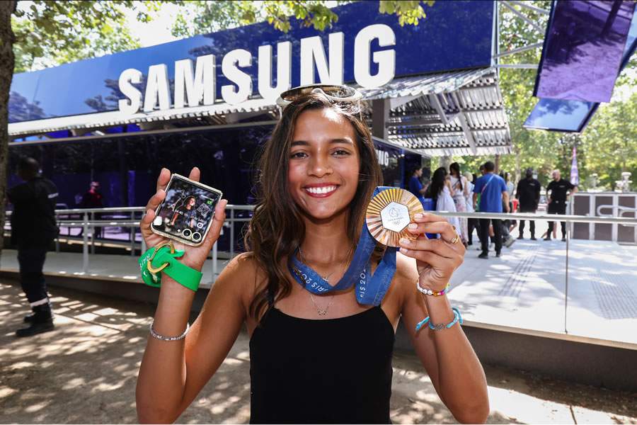 Paris 2024: Rayssa Leal &mdash; skatista do Team Samsung Galaxy e medalhista ol&iacute;mpica &mdash; compartilha mensagem para inspirar a pr&oacute;xima gera&ccedil;&atilde;o