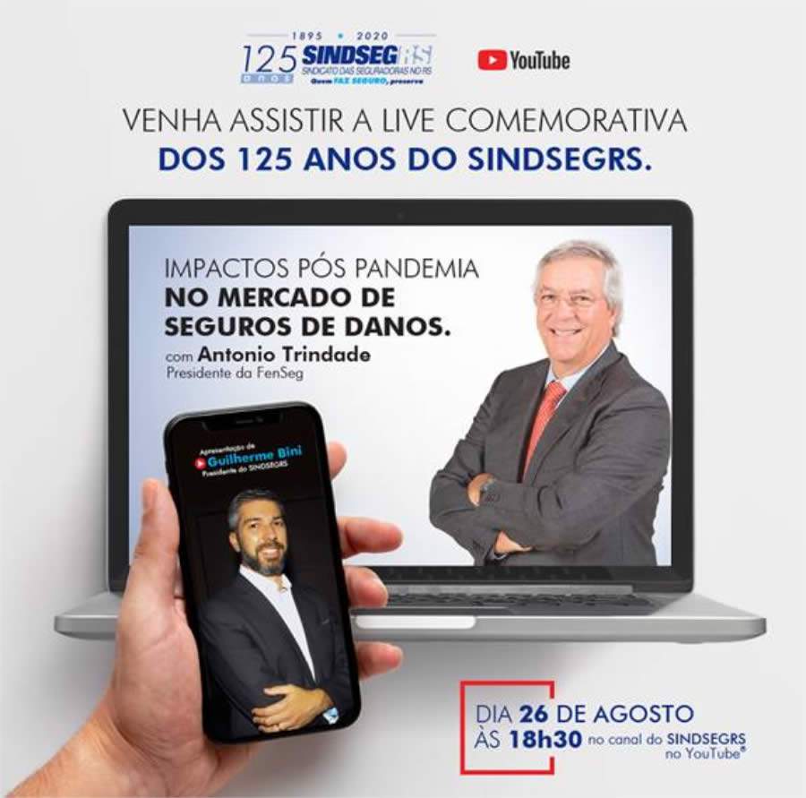 SINDSEGRS promove live para avaliar impactos da pandemia no mercado de seguros