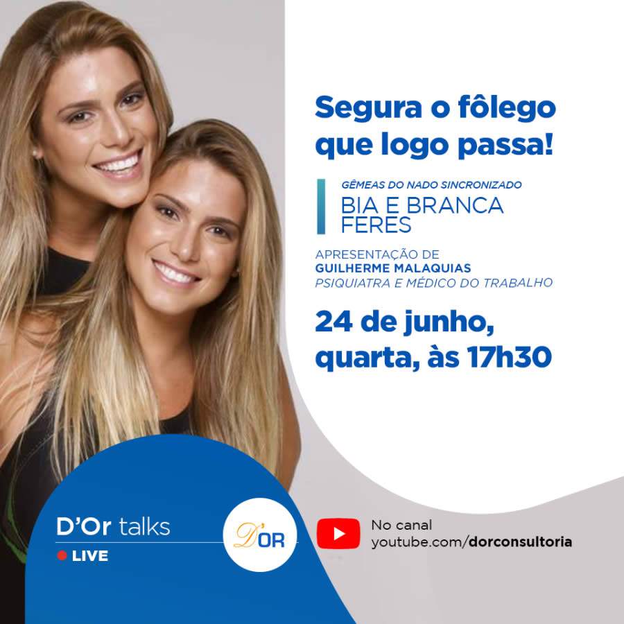 G&ecirc;meas do nado sincronizado participam do D&rsquo;Or Talks