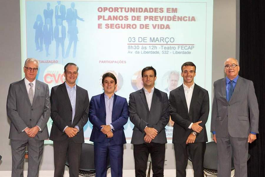 (palestrantes): Jairo Christ, Gustavo Toledo, Henrique Diniz, Bernardo Castello, Leonardo Lourenço e Evaldir Barboza de Paula.