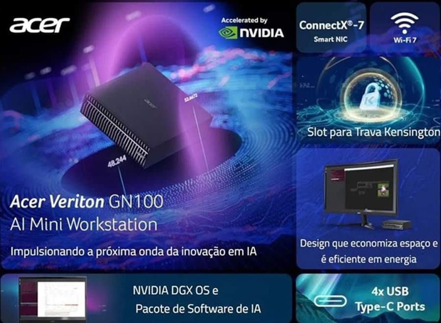 Bemol impulsiona transforma&ccedil;&atilde;o digital com venda exclusiva da miniesta&ccedil;&atilde;o de trabalho Veriton GN100, da Acer
