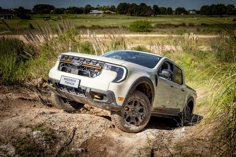 Ford Maverick Tremor é equipada com pneus Goodyear (Foto: Divulgação Ford)