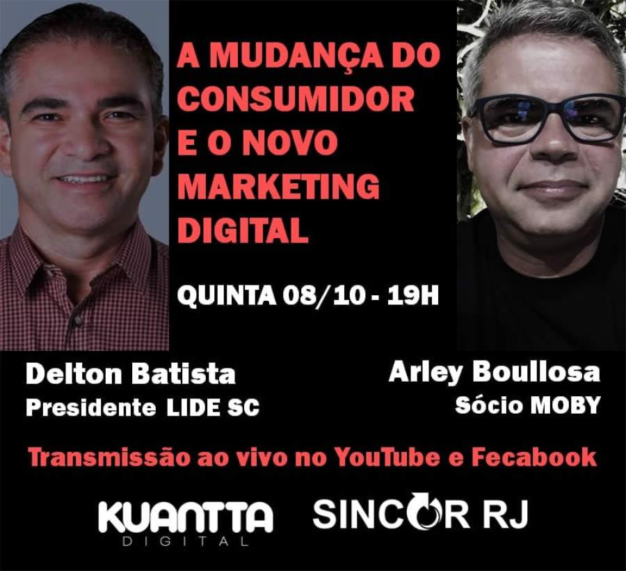 Kuantta Digital promove transmiss&atilde;o remota sobre a mudan&ccedil;a do consumidor e o novo marketing digital