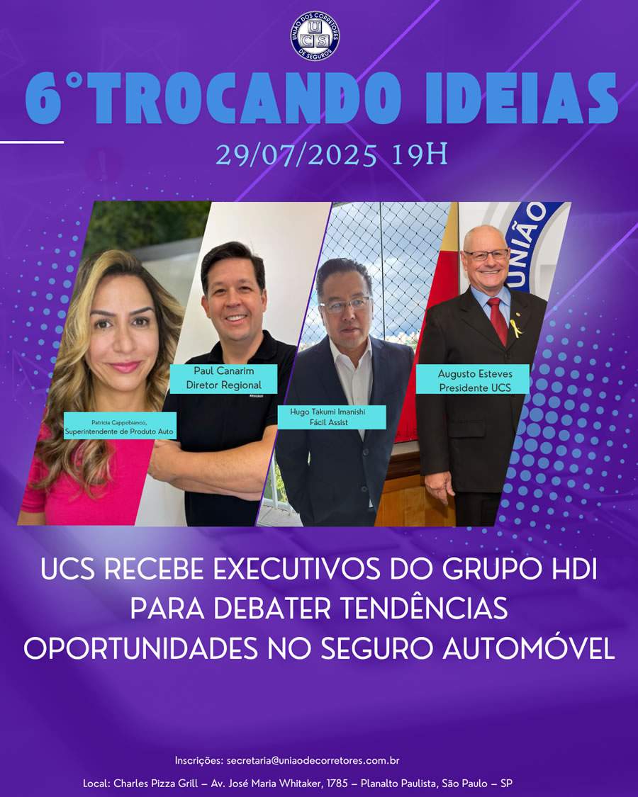 UCS recebe executivos do Grupo HDI para debater tendências e oportunidades no seguro auto