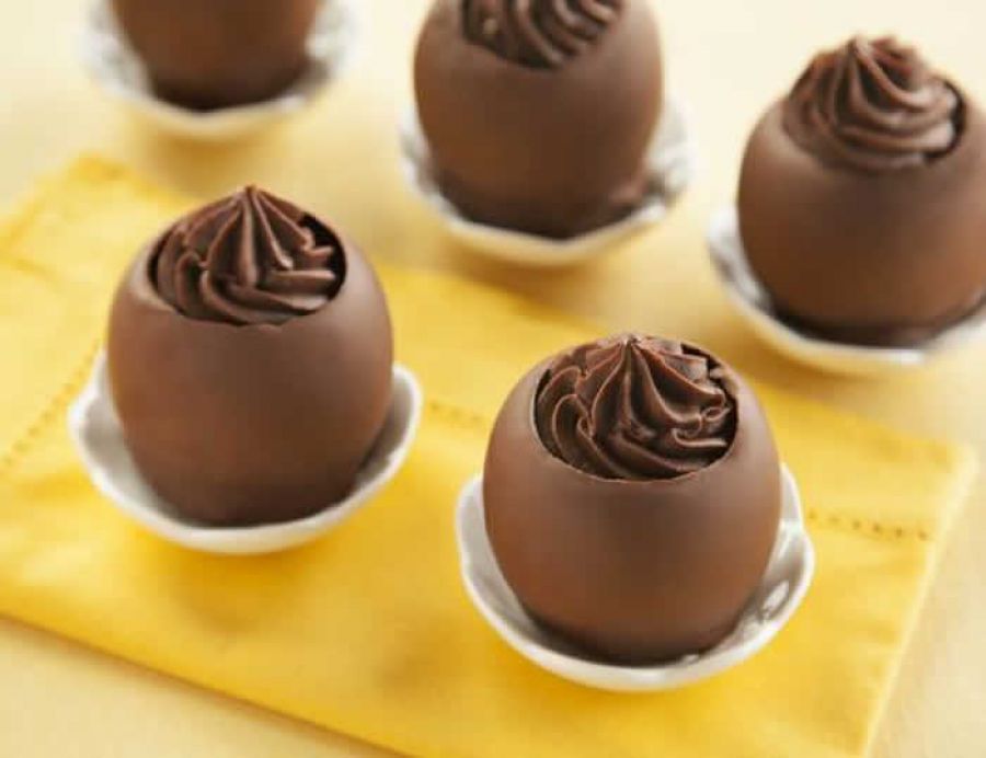 Receita Café Pelé: Cestinhas de chocolate e trufa de cappuccino