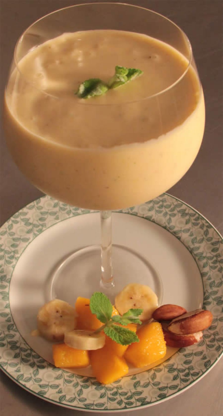 Smoothie de iogurte e frutas