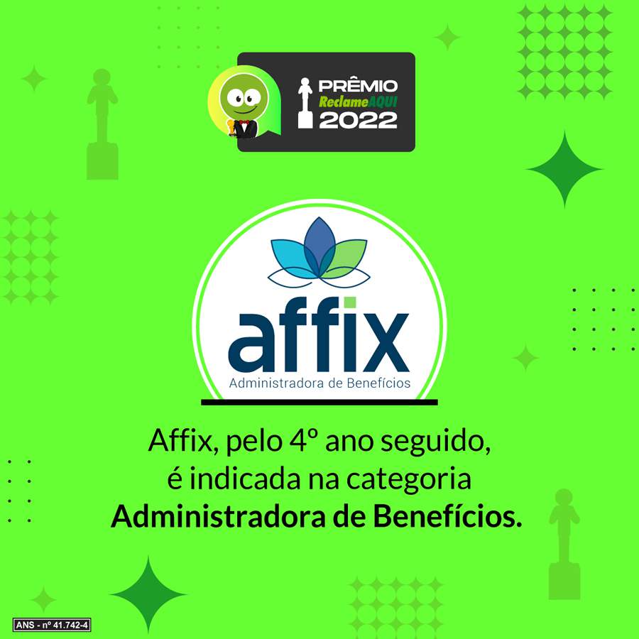 Affix &eacute; mais uma vez indicada ao Pr&ecirc;mio Reclame Aqui