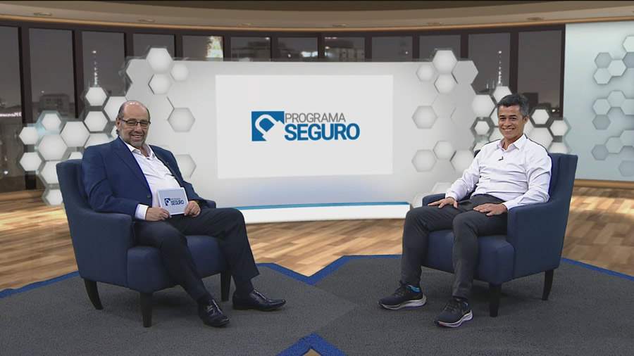 Boris Ber, apresentador do Programa Seguro, e Filipe Alves, CEO da ESSOR &ndash; Foto: Divulga&ccedil;&atilde;o