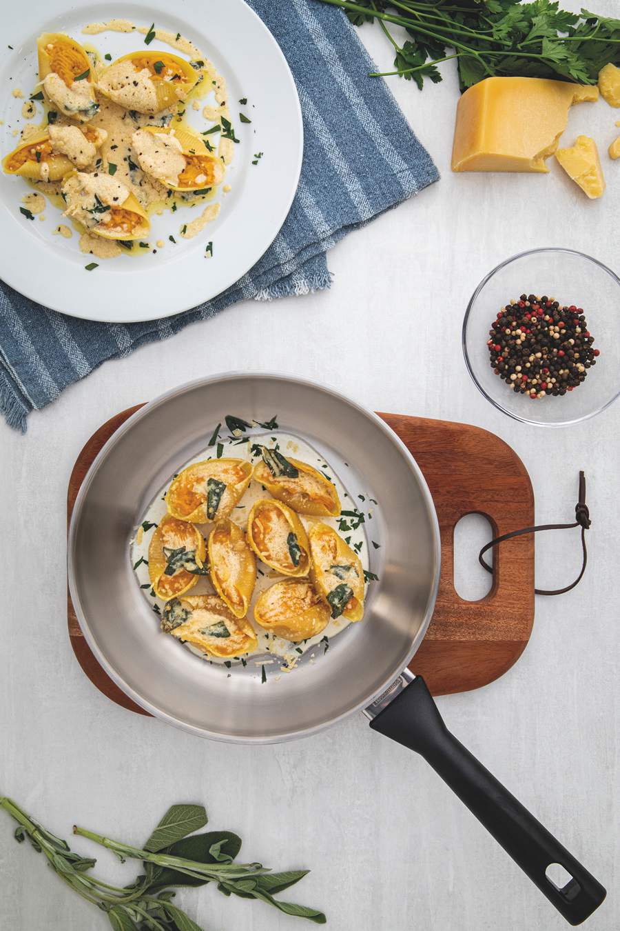 Conchigliones recheados (Divulgação/Tramontina)