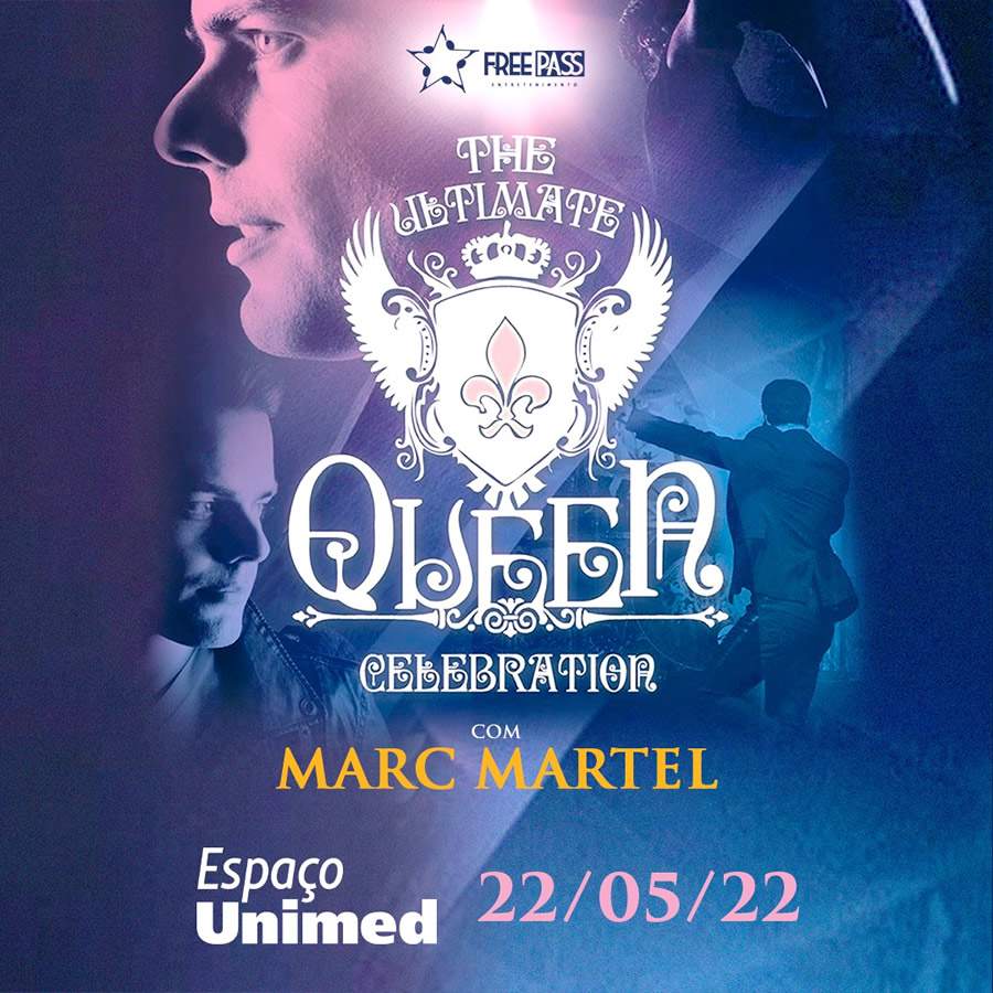 Marc Martel faz show no Espaço Unimed, neste domingo, dia 22 de maio