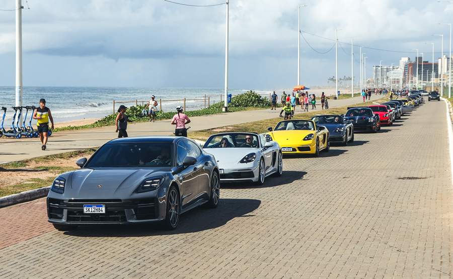Passeio promovido pelo Porsche Center Salvador em parceria com Clube Porsche Bahia - Divulgação