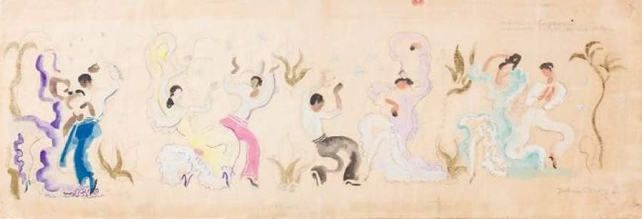 Sem t&iacute;tulo [Untitled], 1942 - guache e grafite sobre papel [gouache and graphite on paper] - Foto: Isabella Matheus