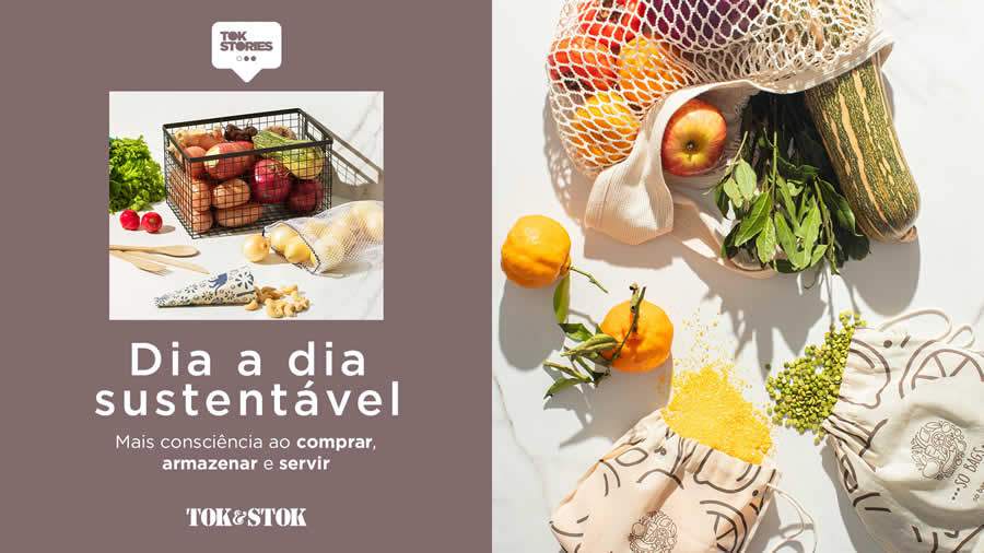 Tok&amp;Stok apresenta curadoria de produtos sustentáveis para comprar, armazenar e servir alimentos