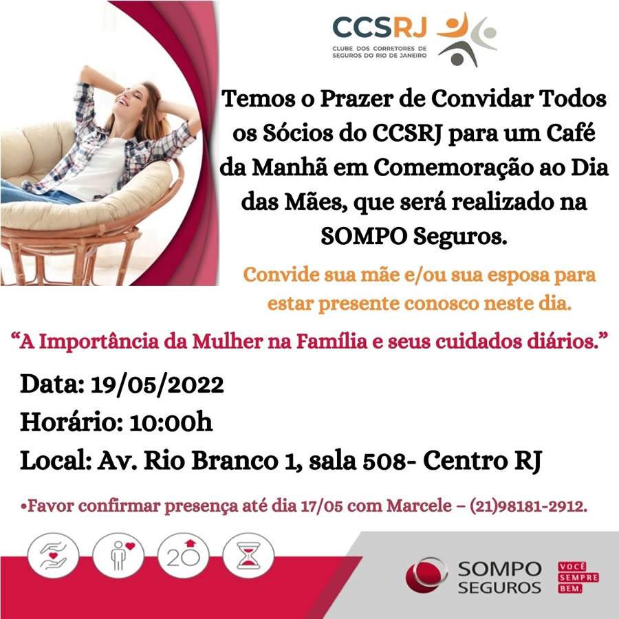 O CCS-RJ vai comemorar o Dia das M&atilde;es com palestra