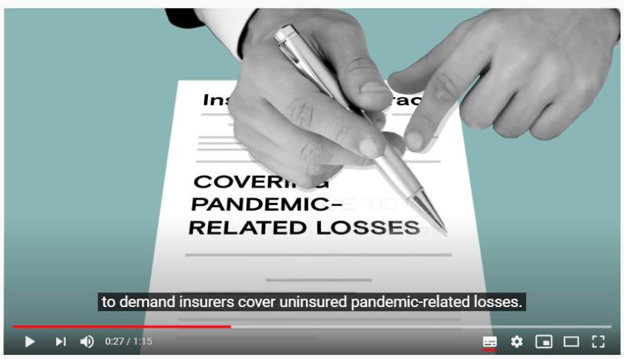 V&iacute;deo sobre lucros cessantes na pandemia