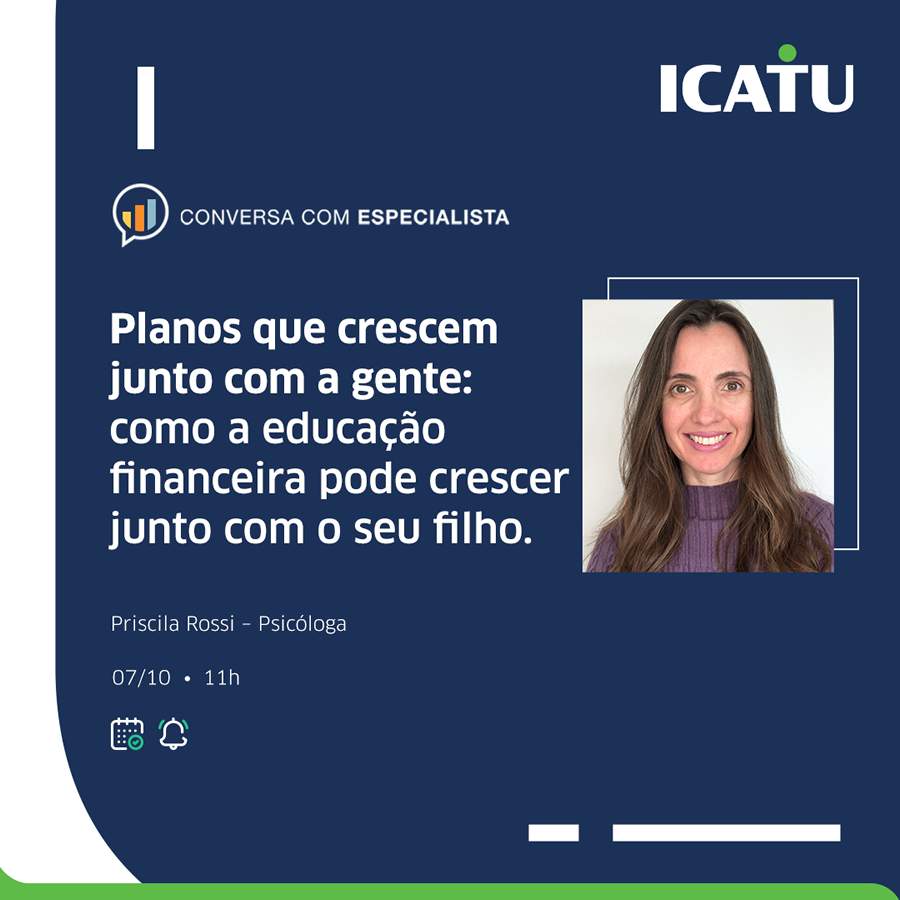 Dia das Crianças: Icatu realiza live sobre educação financeira na infância