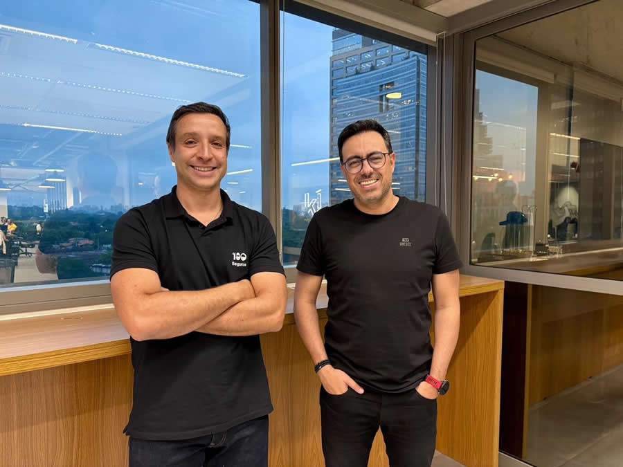 Mauro Levi D&#039;Ancona, cofundador e CEO da 180 Seguros, e Anderson Silva, cofundador e COO do Klubi - Divulgação
