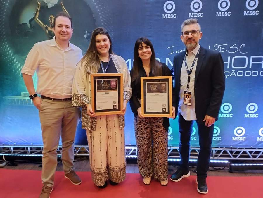 Icatu recebe a premia&ccedil;&atilde;o pelo Instituto MESC (Imagem: Arquivo Icatu)