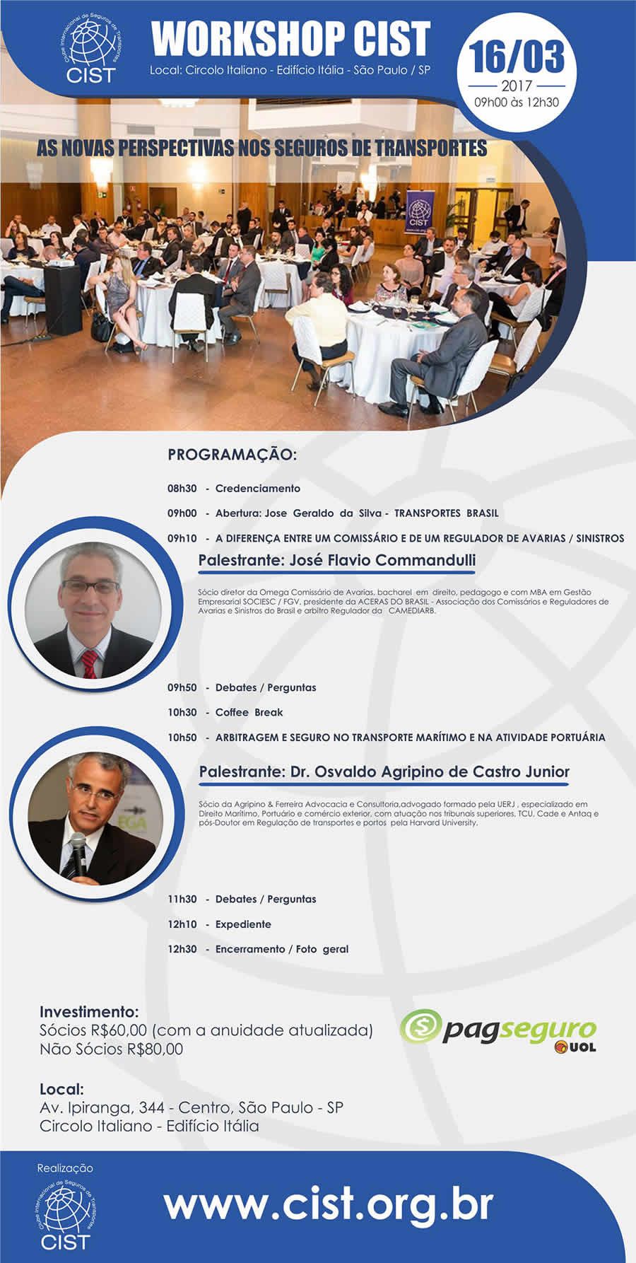 Workshop Cist no pr&oacute;ximo dia 16 de mar&ccedil;o