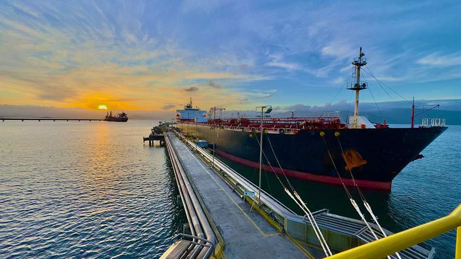 Maior calado - berço externo