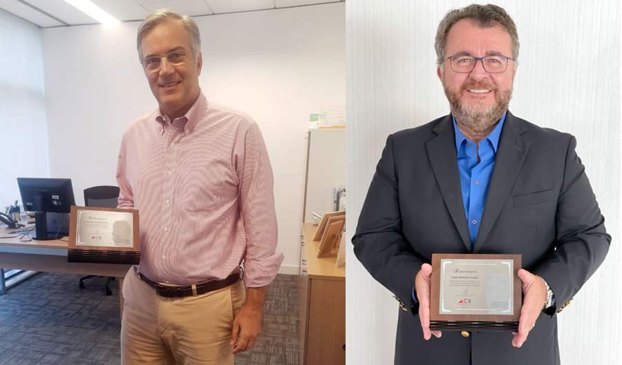 Jo&atilde;o Alceu Amoroso Lima- presidente da FenaSa&uacute;de e Jorge Pohlmann Nasser - presidente da FenaPrevi