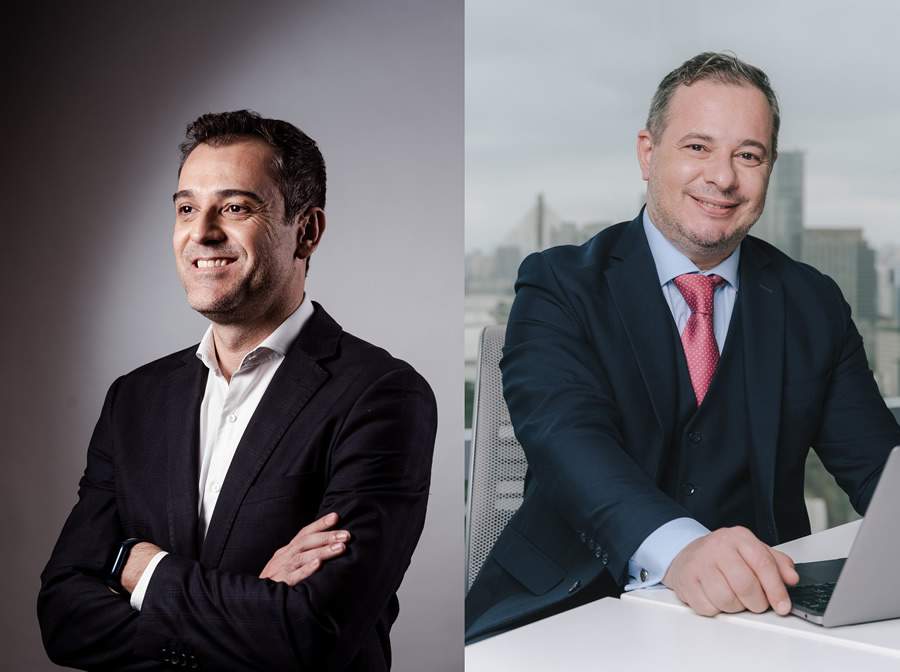 Fabiano Sardá, da MAWDY e Roberto de Antoni, da MAPFRE.