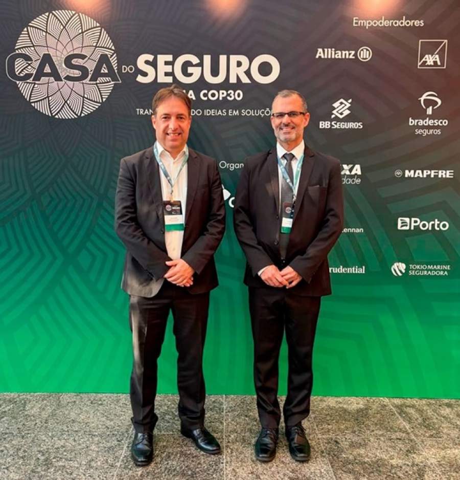 Denis Morais, presidente da FenaCap, e Gilberto Figueira, superintendente executivo da entidade