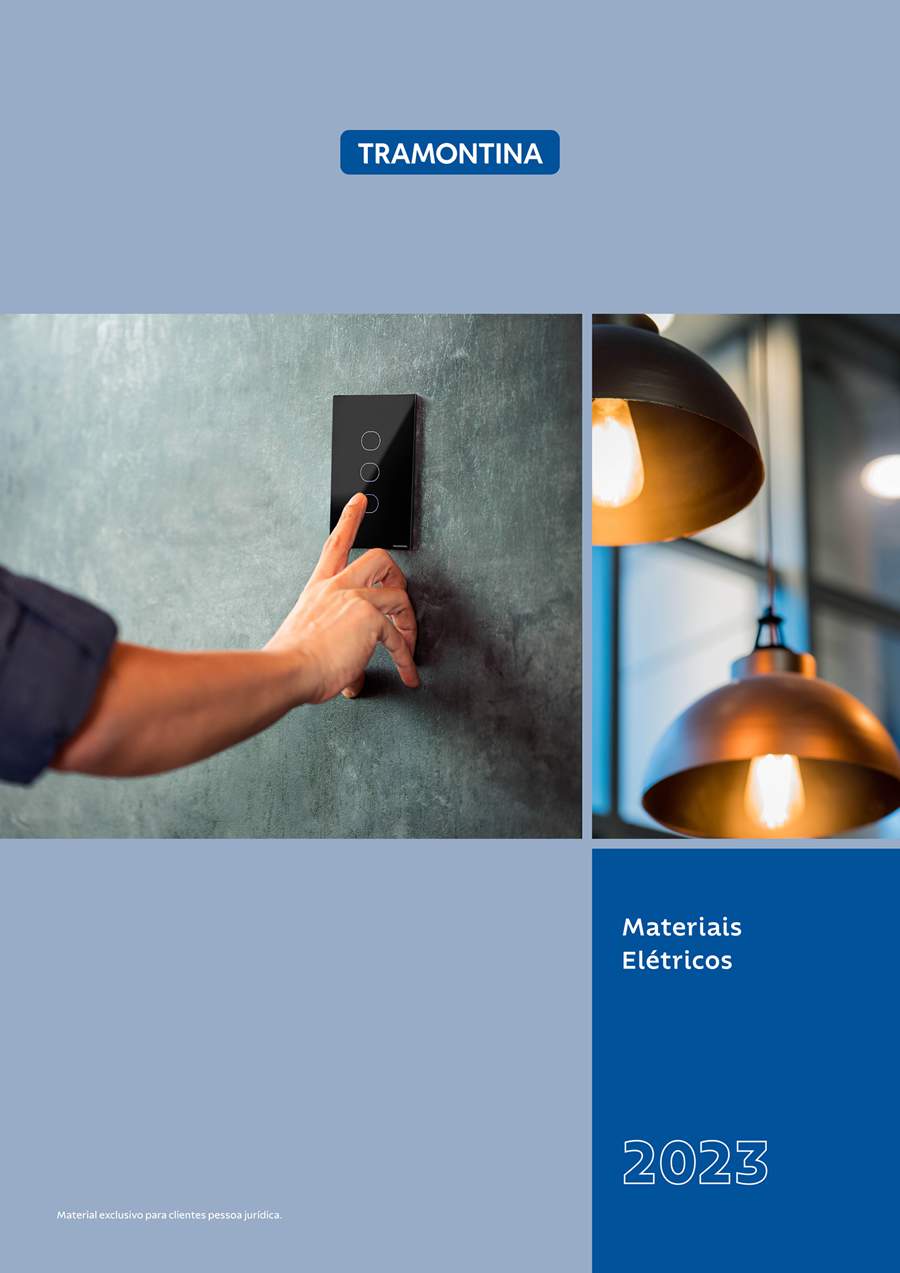 Tramontina divulga novo cat&aacute;logo de materiais el&eacute;tricos