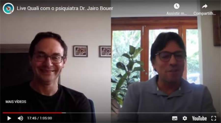 Live da Quali com o psiquiatra Jairo Bouer