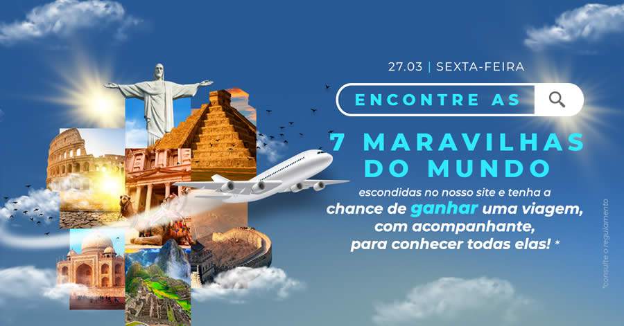 Hurb acredita na recupera&ccedil;&atilde;o do turismo e lan&ccedil;a pacote de viagem com as 7 maravilhas do mundo
