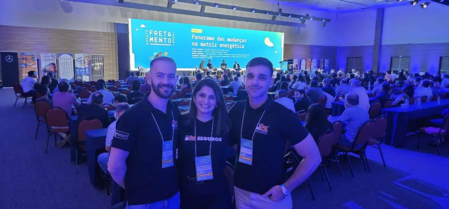Rafael Turra, Daniela Ara&uacute;jo e Gustavo Fontana, foto divulga&ccedil;&atilde;o TZ Seguros 