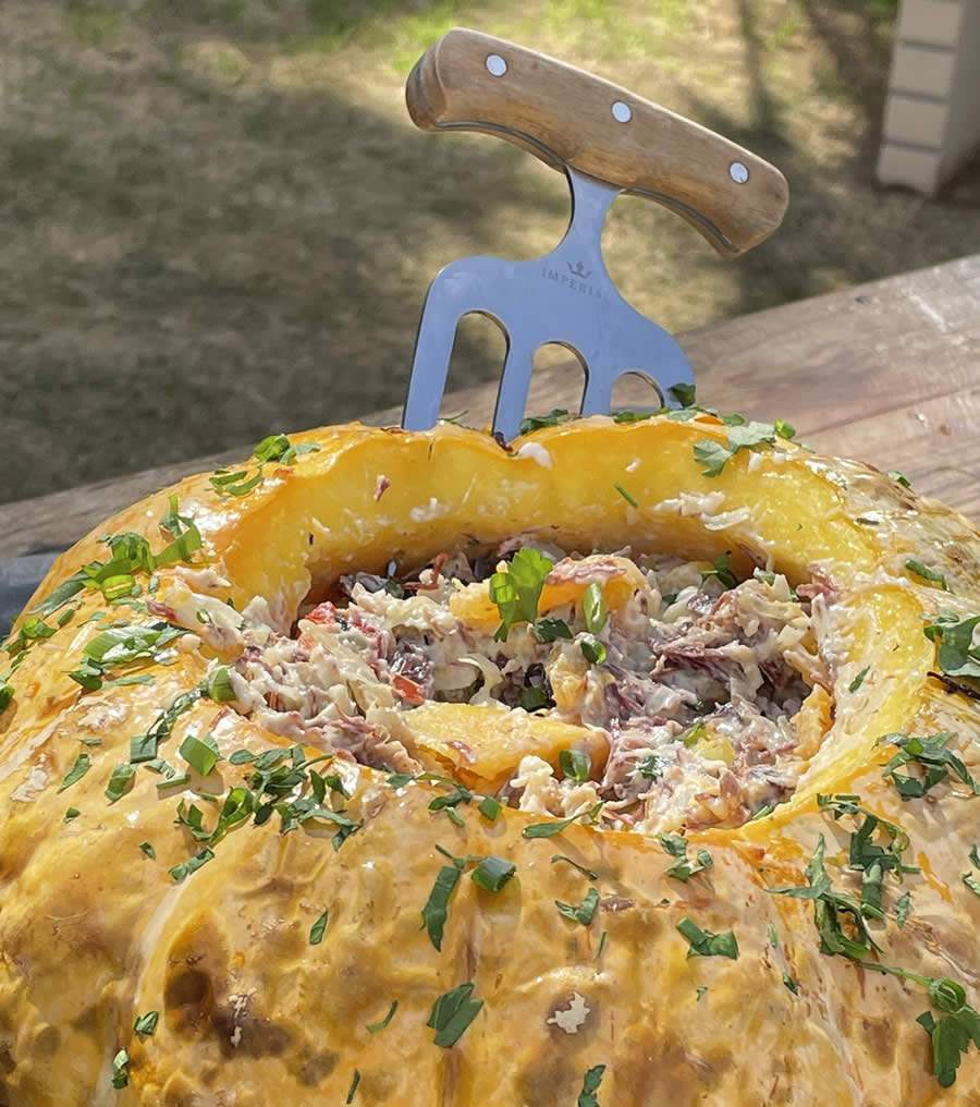 Receita Carne Seca Cremosa na Moranga