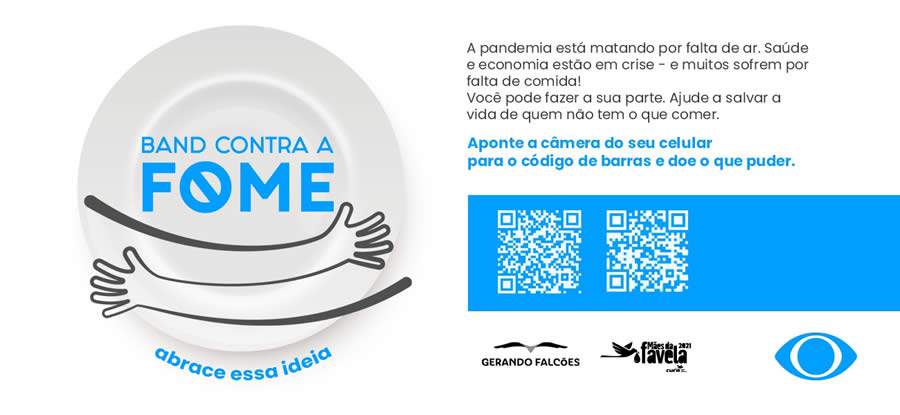 Campanha contra a fome lan&ccedil;ada pelo Grupo Bandeirantes supera a meta de R$ 50 milh&otilde;es em doa&ccedil;&otilde;es