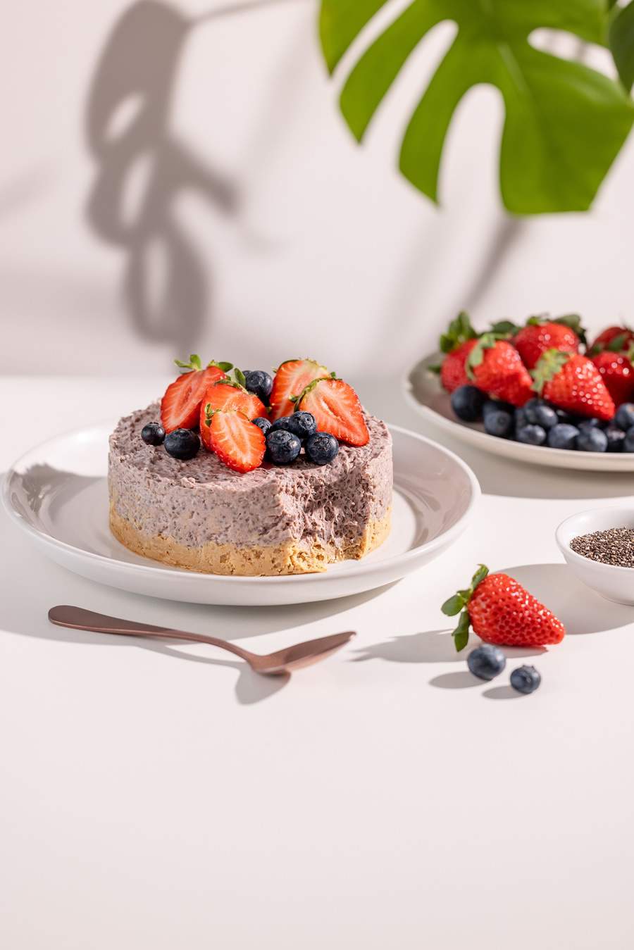 Cheesecake de açaí