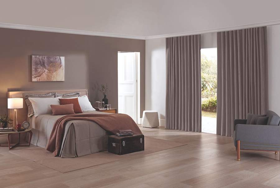 Cortina Inove Corta-Luz Blend - Uni Nude