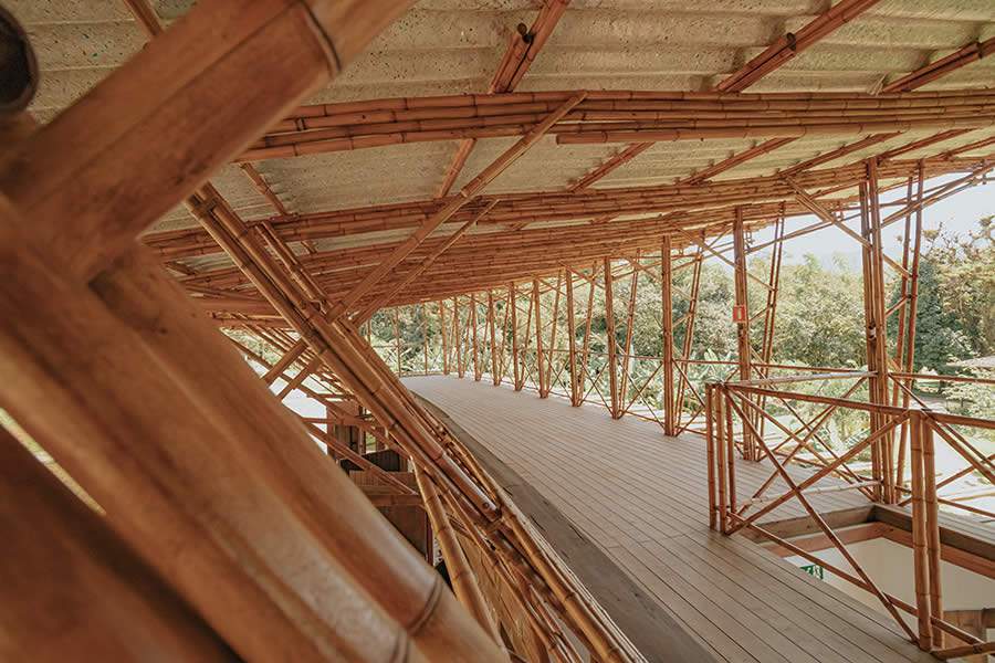 Varanda das Idéias (construído em bambu) - Créditos: Albori Ribeiro