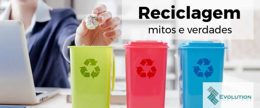 Infográfico Reciclagem: mitos e verdades