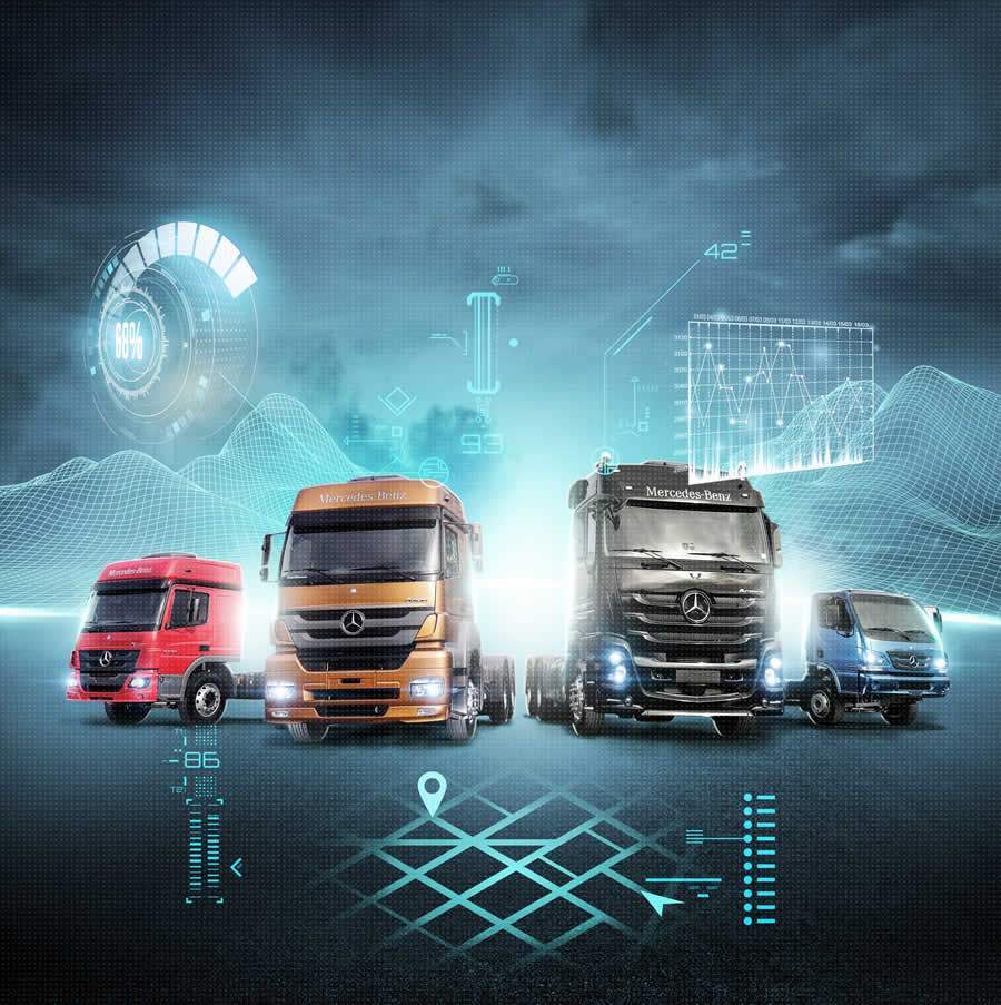 Liderança da Mercedes-Benz em veículos comerciais  leva ao crescimento nas vendas de serviços