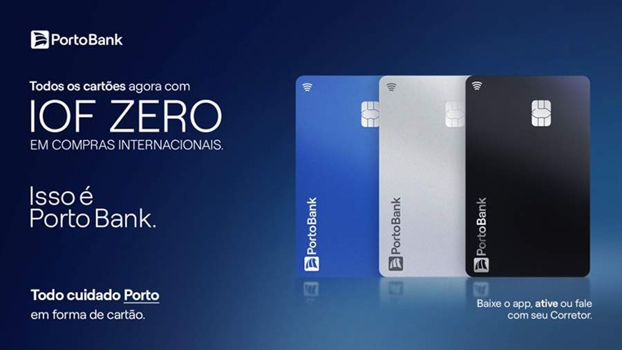 Criada pela REF+, campanha da Porto Bank anuncia primeiro cart&atilde;o com IOF ZERO do mercado