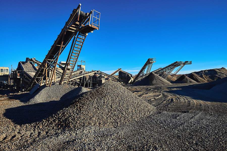 Foto - peneiramento de agregados