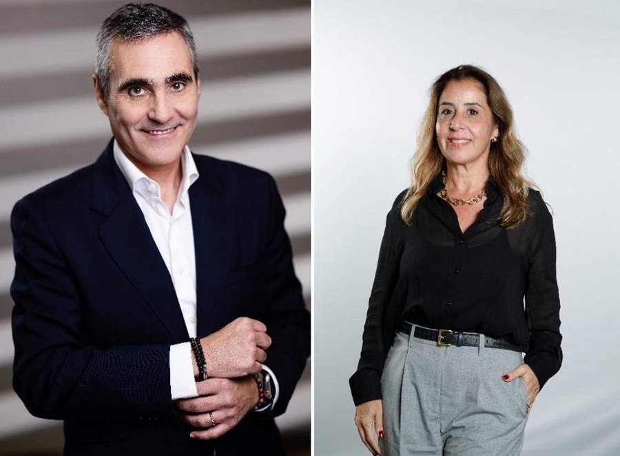 Nelson Alves, CEO adjunto de finanças e operações da MAPFRE e Patrícia Rossi, diretora de serviços compartilhados e processos da MAPFRE