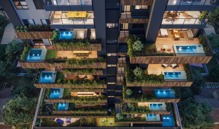 Quintais do Casa Brasileira - Projeção - imagem ilustrativa